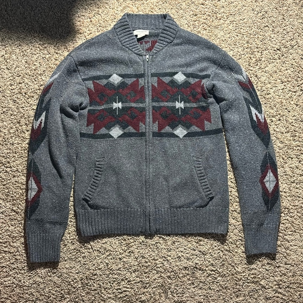 Stetson Grey Aztec Cardigan